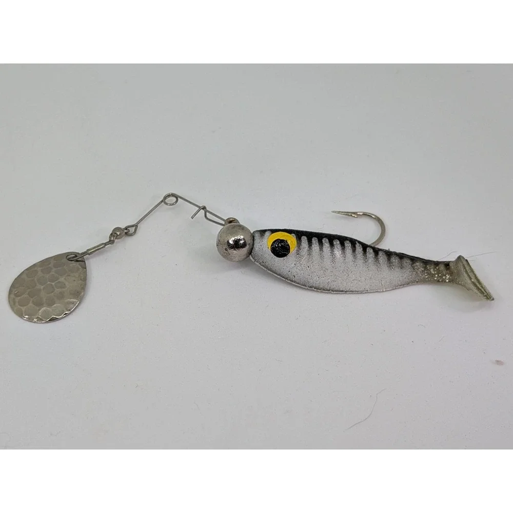 Vintage Micro‎ Minnow Swim Bait With Jig Spinner